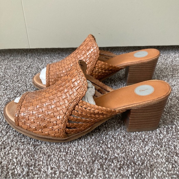 Brown Woven Slide Sandals - Picture 3 of 5